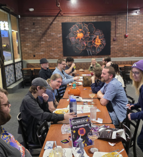 Hanging out with fellow Game Devs!
